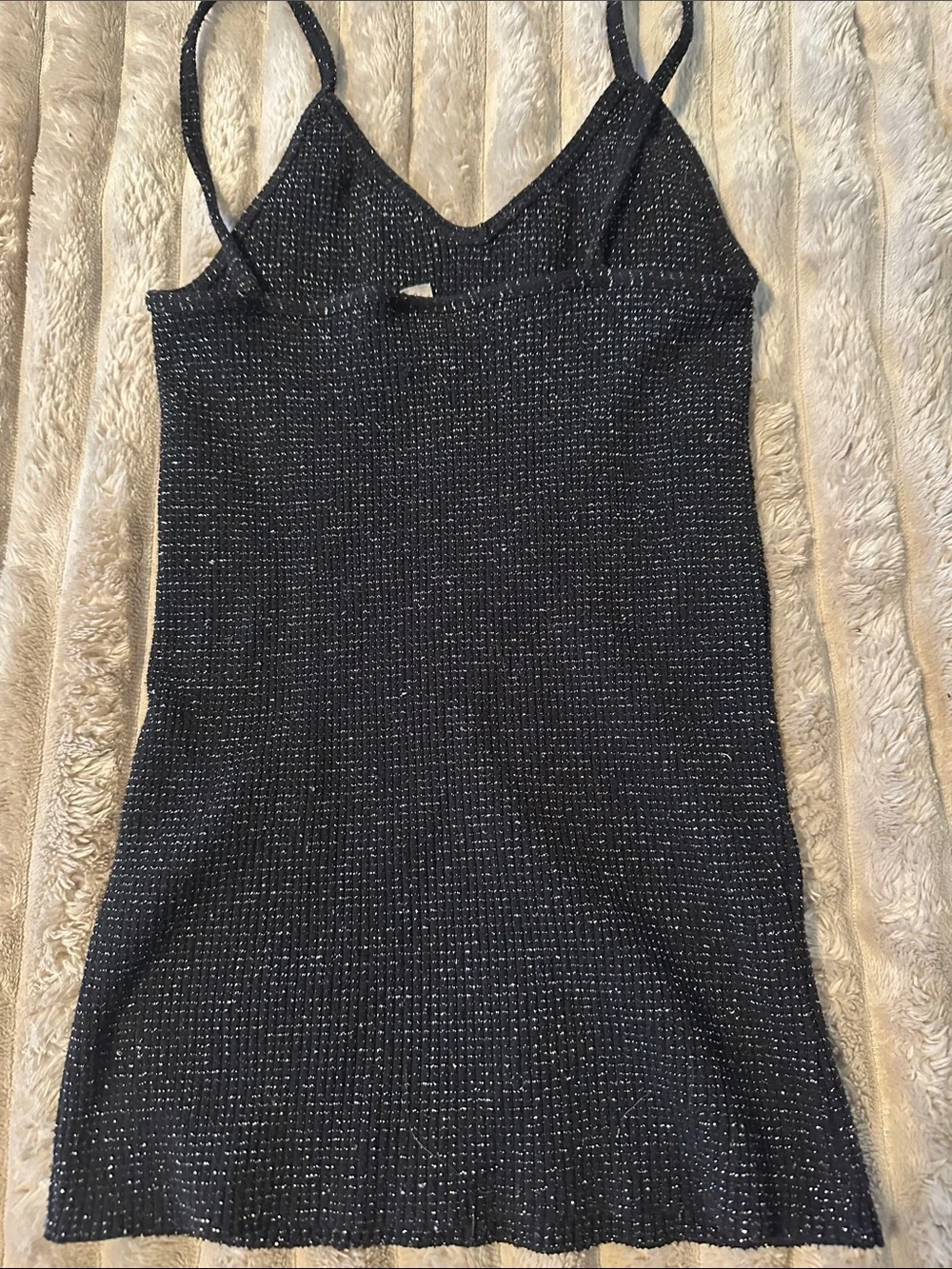 Black Sparkle Knit Tank - Picture 3 of 3